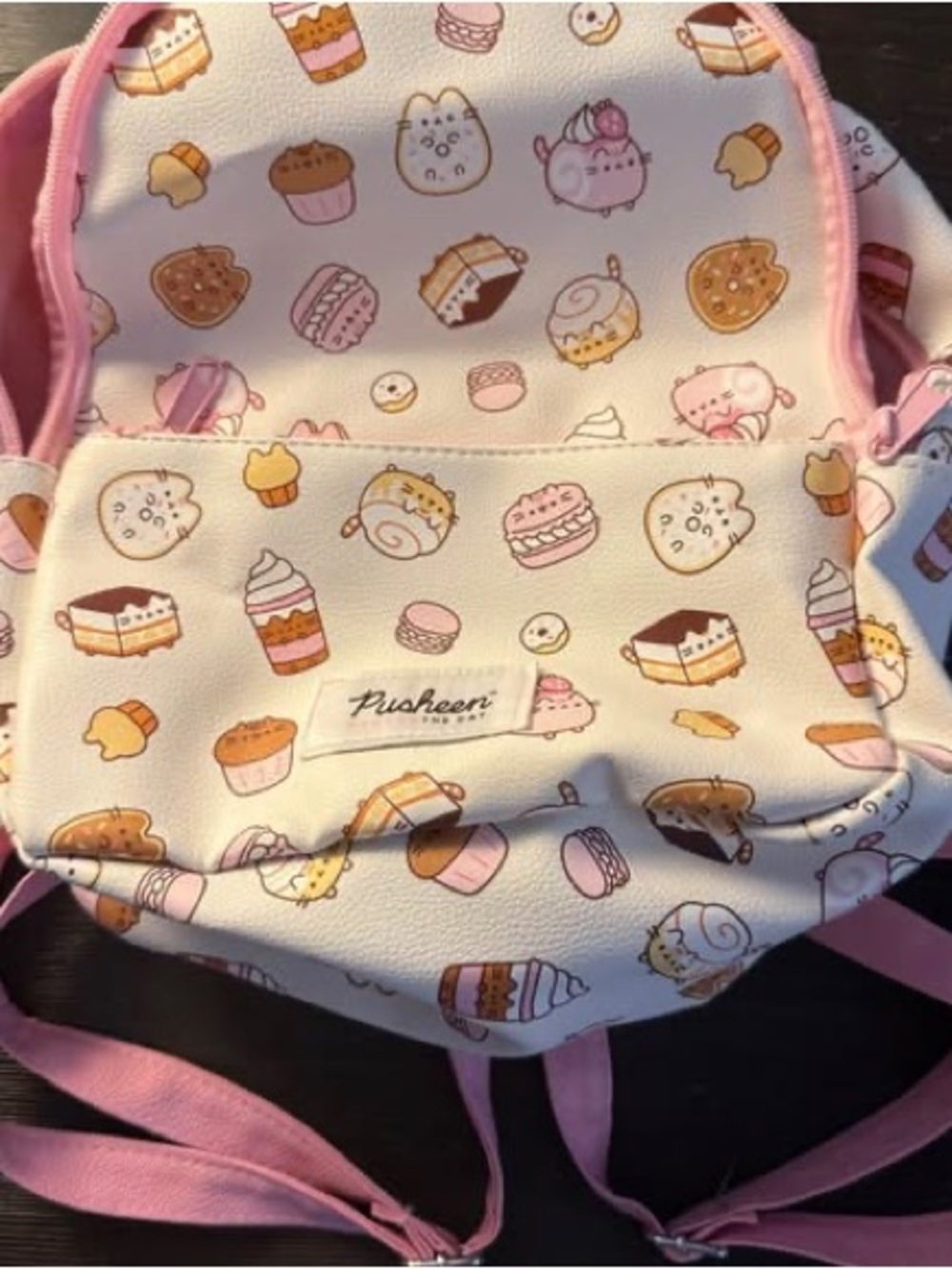 Pusheen Pink & Cream Dessert Pattern Mini Backpack for Kids